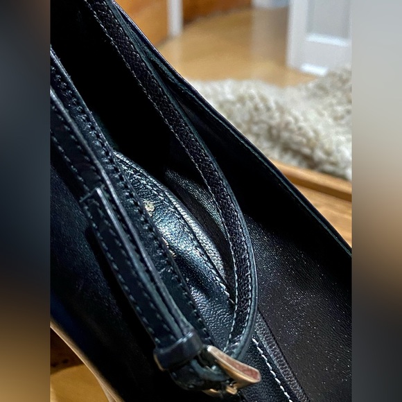 Prada Pre-Loved Ankle Strap Pointed Toe Vero Cuoio Black Shoes - Picture 15 of 16